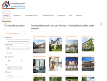 Tablet Screenshot of immobilien-roebel.de